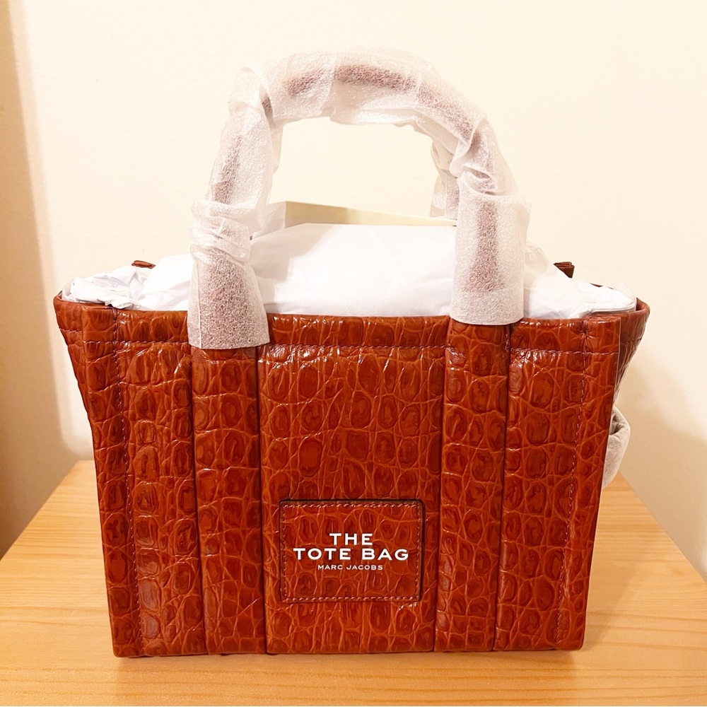 Marc Jacobs Croc-Embossed Tote Bag
